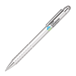 Aluminum Stylus Pen, Silver with Black Ink (Pkg of 10)